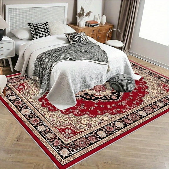 6.5'x10' outdoor boho rug winter entryway rug outdoor front door rug rug anti slip pad rugease washable rug