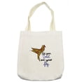 thumbnail image 1 of Saying Tote Bag, Let Your Soul and Spirit Fly Calligraphy with Zentangle Origami Bird, Cloth Linen Reusable Bag for Shopping Books Beach and More, 16.5" X 14", Cream, by Ambesonne, 1 of 2