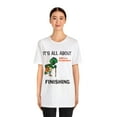 thumbnail image 2 of Amputee Humor TShirt “Turtle Finish Line V1” Crew Neck Funny Shirt, 2 of 5