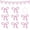 Pink, variant on Bow Garlands Banners Decoration, Staron Shiny Color Pre-Made Bow Garland, Handcrafted Reusable Ribbon Decor for Birthday Bachelorette Party Wall Ceiling