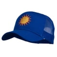 thumbnail image 2 of Sun Outline Embroidered Mesh Cap - Royal OSFM, 2 of 5