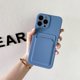 thumbnail image 1 of Funda de silicona suave para teléfono móvil, carcasa con tarjetero para iPhone 14, 13, 12, 11 Pro Max, XR, X, XS Max, 6, 6S, 7, 8 Plus, 13 Mini, 14Pro, SE 2020, 1 of 4