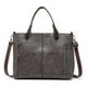 thumbnail image 1 of Reusable Shopping Bags Casual Tote Female Handbag All-Matching PU Handbag for Adult Teens, 1 of 2