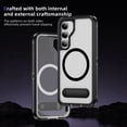 thumbnail image 3 of Decase Magnetic case for Samsung Galaxy S23 FE Case,Built-in Kickstand,Compatible with Mag-Safe, Dual-Layer Protection Military Grade Protective Phone Case for Samsung Galaxy S23 FE,Black+Clear, 3 of 7