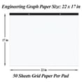 thumbnail image 4 of Papel cuadriculado Yaridar Large Engineering, 22 x 17 cm, 50 hojas, 4 of 6