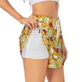 thumbnail image 1 of Balery Bees Honeycomb Jars Of Honey Flowers Pantalones cortos deportivos para mujer con forro y dos bolsillos, elásticos, para entrenamiento, gimnasio, yoga-X-Large, 1 of 7