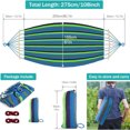 thumbnail image 3 of 80.7"L X 61" Hammocks Portable Camping Hammock with Two Anti Roll Balance Beam and Sturdy Tree Straps for Camping, Patio, Backyard, Outdoor, 3 of 8