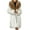 Brown, variant on Jamicy Women's Fur & Faux Fur Jackets & Coats Fuzzy Warm Winter Outwear for Women Long Cardigan Jacket with Pocket Luxury Fur Collar Overcoat