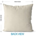 thumbnail image 3 of Sm:)e Watercolor Stripe Pumpkin Maple Leaf Hello Fall Pillow Covers 4 Set 18 x 18 Outdoor Cushion Case, 3 of 6