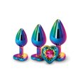 thumbnail image 3 of Rear Assets Heart Gem Metal Plug Kit in Rainbow, 3 of 4