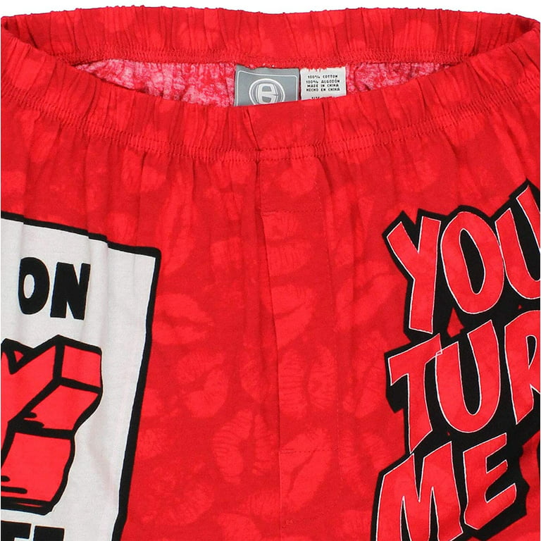 Briefly Stated Mens Red You Turn Me On Valentine's Day Kisses Boxer Short  Small