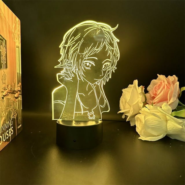 Luz LED 3D Night Light Sevens Deadly Sins Silvias que cambia de color