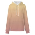 thumbnail image 5 of TRUBKH hoodies for women Fleece Sweatshirts womens long sleeve tops hoodie women pullover sweaters for women Sweatshirt With Gradient Letter Printed Pockets And Hooded Sweatshirt Dark Blue M, 5 of 5