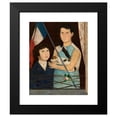 thumbnail image 2 of Tadeusz Makowski 15x18 Black Modern Framed Museum Art Print Titled - Two Children with a French Flag (1920), 2 of 5