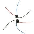 thumbnail image 3 of 2 conectores para faros delanteros H4, 4 unidades, arnés de cableado negro con cable para equipos industriales y vehículos., 3 of 14