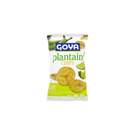 Goya Foods Plantain Chips, Lime, 5 Ounce (Pack of 32)