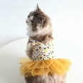 thumbnail image 6 of Sweet Print Sling Skirt - Soft V Neck Shoulder Strap Cat Puppy Dress for Spring/Summer Outdoor, 6 of 8