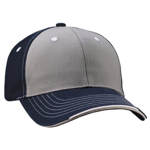 Sportsman Navy Sportsman Tri-Color Sportcap- Gray - Navy