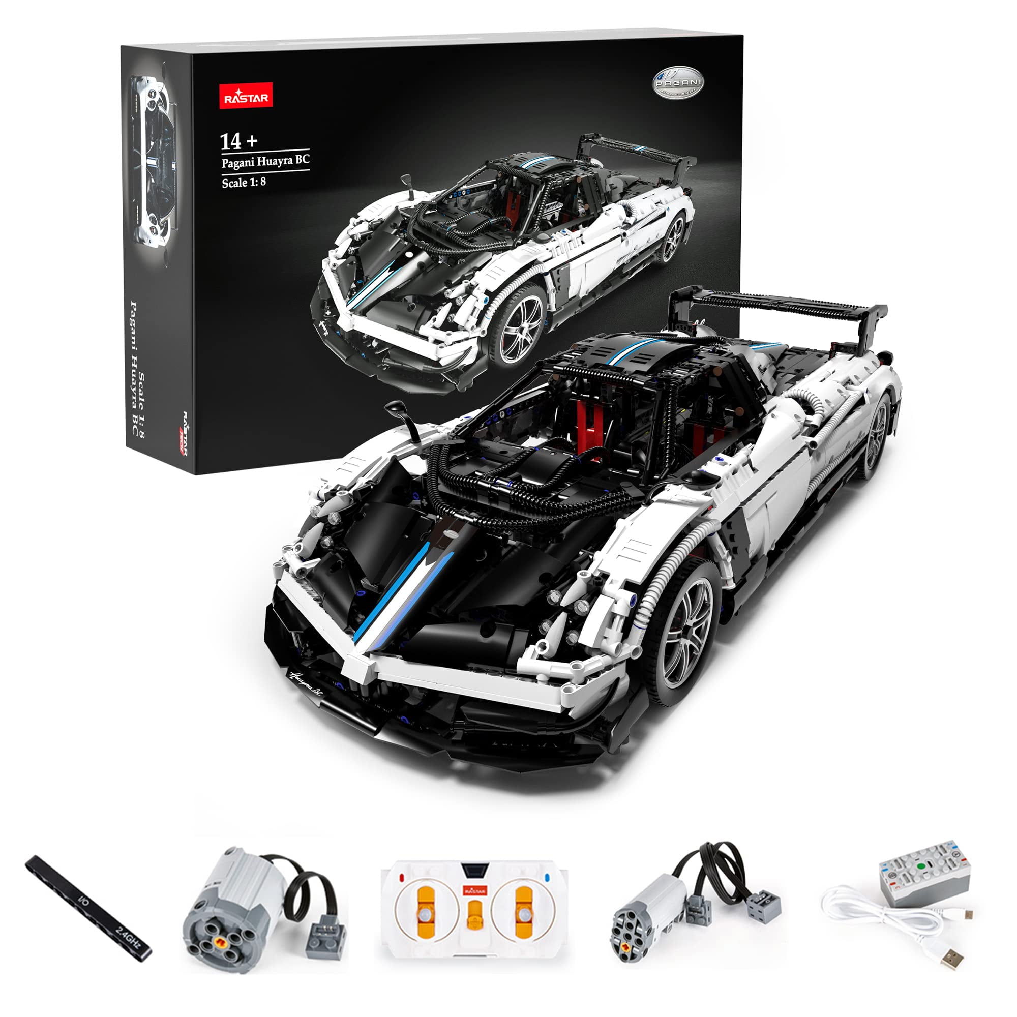 ZMZ Licensed 1:8 Scale Pagani Huayra RC Car BC Bricks ZMZ Licensed 1:8 Scale Pagani Huayra RC Car BC Bricks