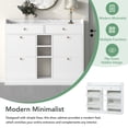 thumbnail image 3 of Euroco Freestanding Shoe Cabinet with 4 Flip Drawers, White, 103.5 lbs, 3 of 7