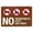 Warning Sign 6, variant on No Smoking Vaping or E-Cigarettes Sign - 8"x12" Aluminum Metal Sign, Indoor Outdoor Use