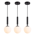 thumbnail image 1 of "Lámpara De Techo Moderna Lámparas De Decorativas Lámpar 3pcs Belug negras ", 1 of 5