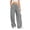 Gray, variant on Jaunzuar Workout Pants Women Elastic Waist Drawstring Cargo Pants Gym Hiking Athletic Pants with Pockets L
