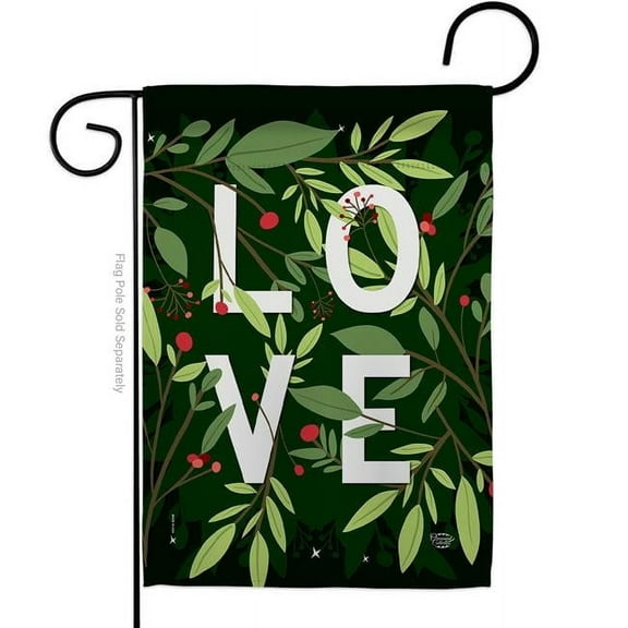 Ornament Collection G192391-BO 13 x 18.5 in. LOVE Garden Flag with Spring Valentines Double-Sided Decorative Vertical House Decoration Banner Yard Gift