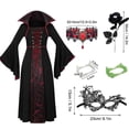 thumbnail image 6 of Gothic Halloween Role Play Dress For Girls Halloween Carnival And Spooky Night Parties, 6 of 7