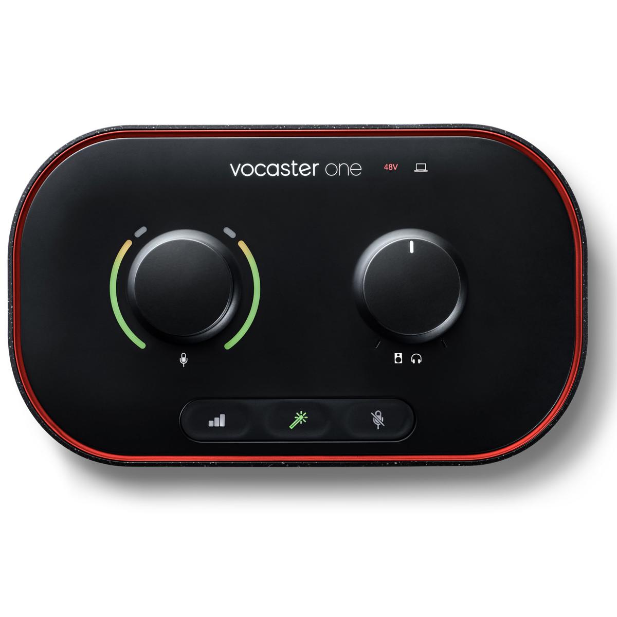 Focusrite Vocaster One Podcast Interface for Solo Content Creators, Bundle with H&A Broadcast Arm