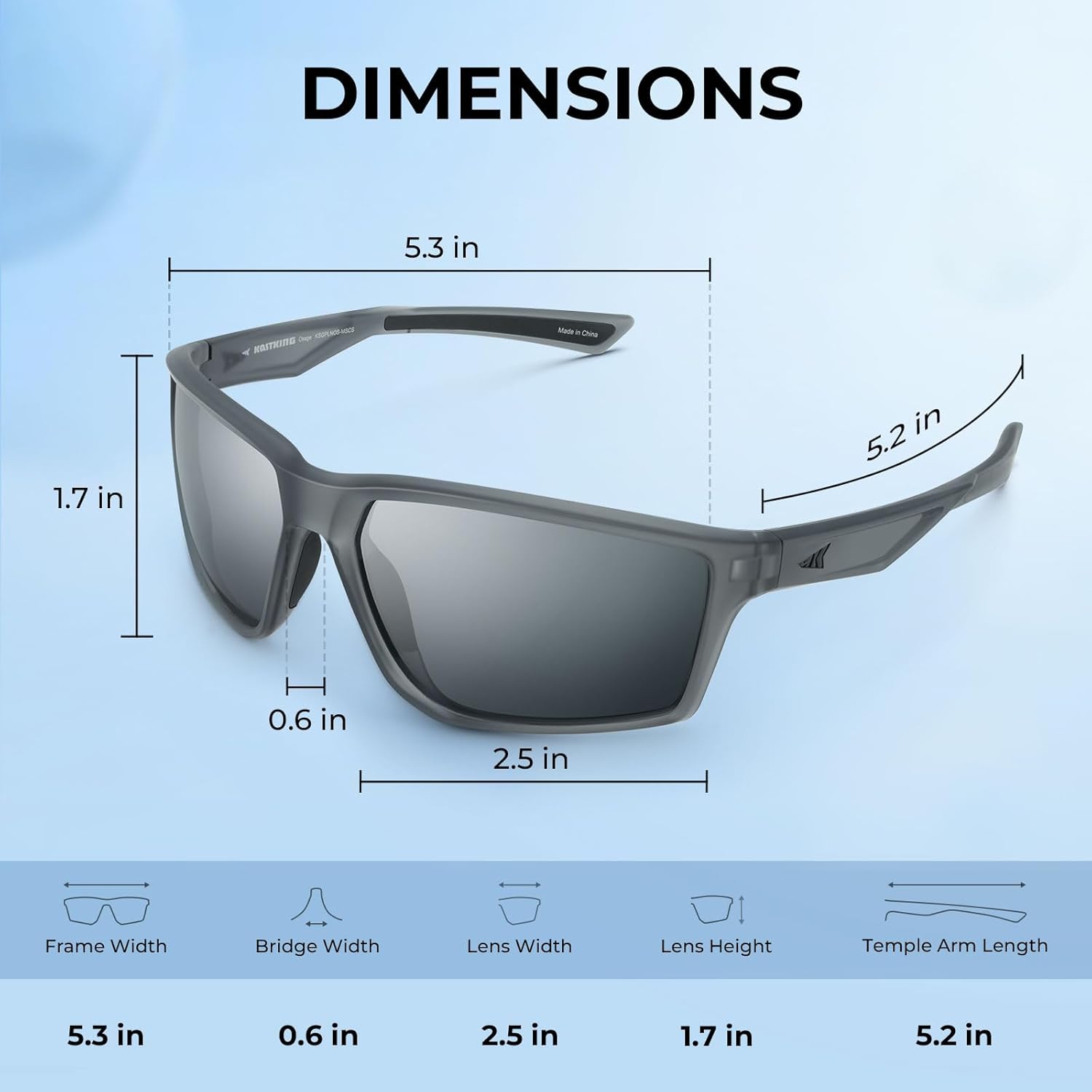 KastKing Polarized Sport Sunglasses, UV Protection Osage