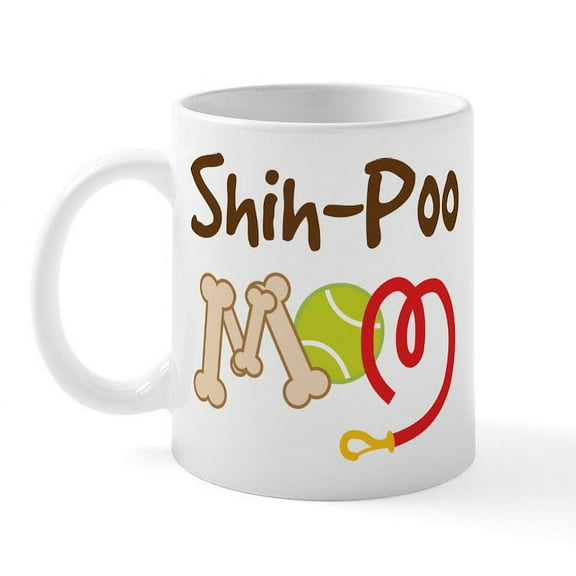 CafePress - Shih Poo Dog Mom Mug - 11 oz Ceramic Mug - Novelty Coffee Tea Cup