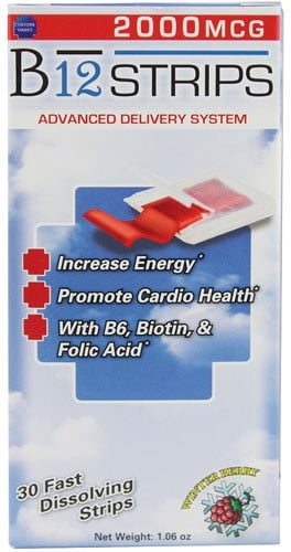 Essential Source B12 Strips with B6 and Biotin, 30 Ct