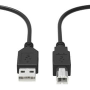 Aprelco 6ft Black USB Cable Cord Lead Compatible with Canon PIXMA TS202 Printer