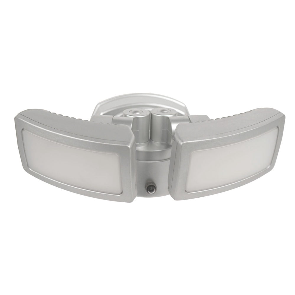 FEIT Electric Dusk to Dawn Hardwired LED Silver Security Floodlight