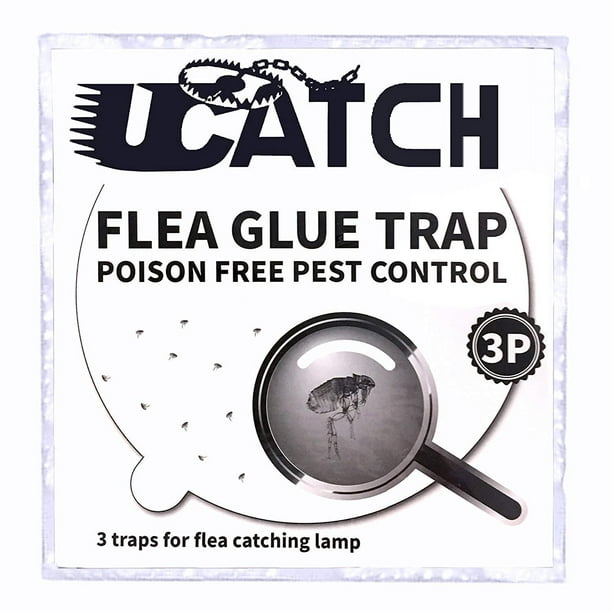 UCatch Disposable Flea Glue Refill Discs for Victor M230A Traps 3 Pack