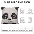 thumbnail image 5 of Qinduosi Throw Pillow Cover Cute s Pillow Covers Black and White Pillowcovers Soft Double Side Print Sofa Linen Square Throw Pillowcover " for Living Room Bedroom Car Decor, 5 of 5