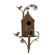 thumbnail image 1 of Decoración para exteriores, decoración del hogar, pajarera de metal con postes, estaca para patio, jardín, decoración de jardín, pajarera de metal para exteriores, estacas para jardín., 1 of 3