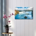 thumbnail image 2 of Canvas Prints Wall Art - Beautiful Scenery/Landscape Icelandic Waterfall Godafoss | Modern Home Deoration/Wall Decor Giclee Printing Wrapped Canvas Art Ready to Hang - 24" x 36", 2 of 3