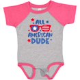 thumbnail image 3 of Inktastic 4th of July All American Dude with Red and Blue Glasses Boys Baby Bodysuit, 3 of 5