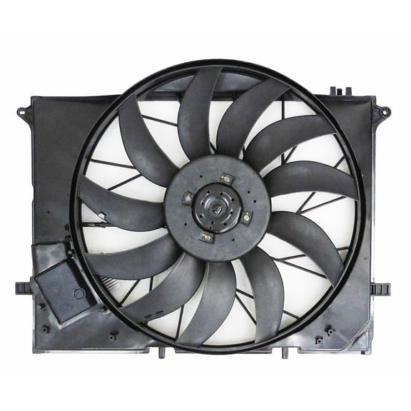 Agility Auto Parts 6010038 Dual Radiator and Condenser Fan Assembly for Mercedes-Benz Specific Models
