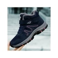 thumbnail image 4 of Gomelly Womens Mens Warm Casual Shoes Non-Slip Sneakers Plush Lined Walking Shoe Comfortable Winter Boot Outdoor Climbing Snow Boots Women's Dark Blue 4.5, 4 of 9