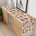 thumbnail image 4 of Gingerbread Man Table Runner 36 Inches Long Farmhouse Dress Scarves, Snowflakes Xmas Trees Candy Winter Dining Tablerunner for Coffee Table/Kitchen Island/Party Décor, Small 13" x 36", 4 of 8
