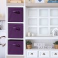 thumbnail image 2 of Sorbus Foldable Storage Cube Basket Bin (6pk) Purple, 2 of 9
