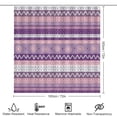 thumbnail image 2 of Geometric Textures Bathroom Set, Bathroom 4-piece Set - 29" X 17.5" Mats & 72" Shower Curtain with 12 Hooks, Bath Accessory for Home Use or Bathroom Decor, 2 of 8
