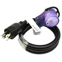 Parkworld 691845A Power Adapter cord 4-Prong Generator 30A Locking L14-30P Male to RV 50 AMP 14-50R Female with Handle (4FT)