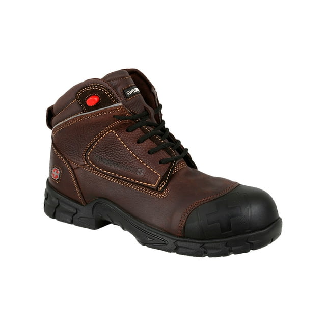 Bota Industrial Con Casquillo Para Caballero Swissbrand Gladiator 510701 Mocka