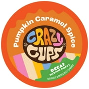 Crazy Cups Decaf Pumpkin Caramel Spice Coffee Pods, Medium Roast, 22 Count For Keurig K Cup Machines