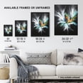 thumbnail image 3 of Artery8 Abstract Modern Art Paint Splat Dark Feathers Living Room Artwork Framed Wall Art Print A4, 3 of 3