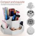 thumbnail image 3 of unbranded Plastic Rotating Pen Holder for Desk with Ample Storage and Elegant Style, 3 of 7